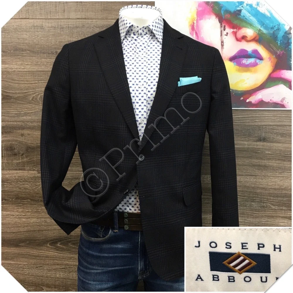 JOSEPH ABBOUD Mens‎ Wool Blazer Sport Coat Casual Jacket Size 44R Classic Suit
